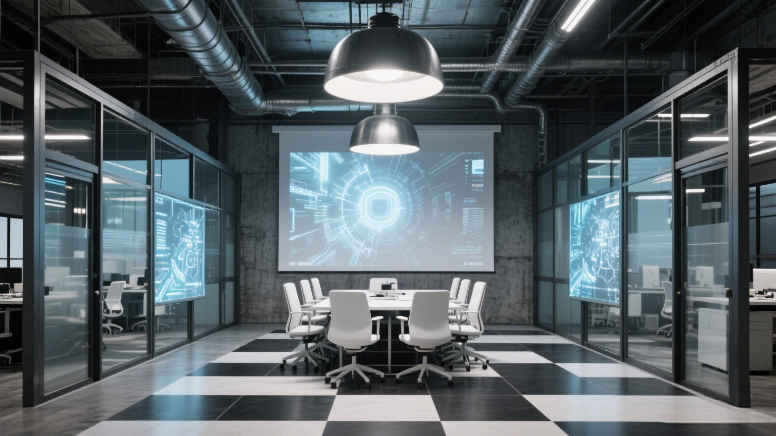 工業風+科技感,打造年輕化辦公新體驗