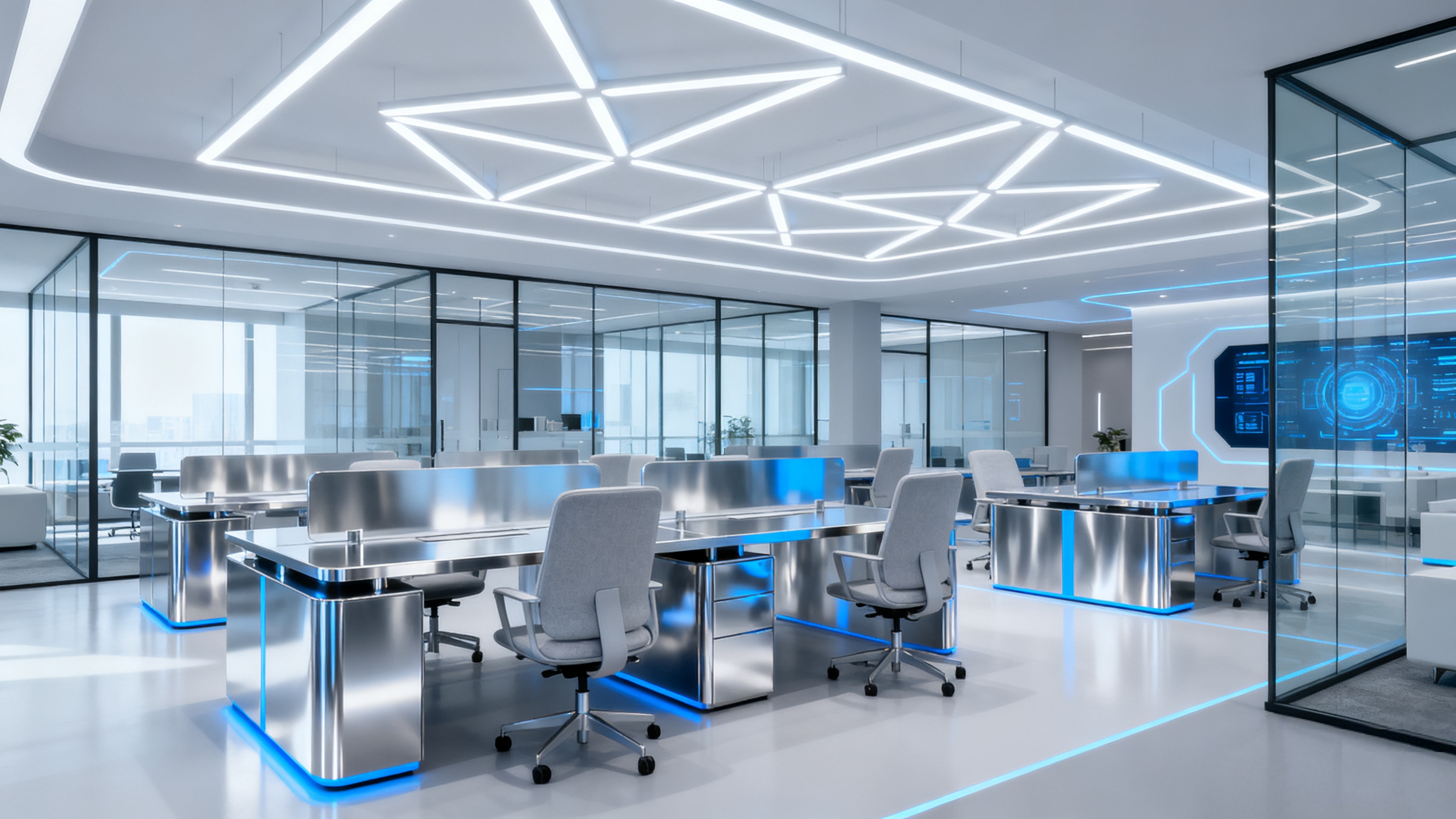 科技風辦公室裝修:賦能企業未來的智能空間